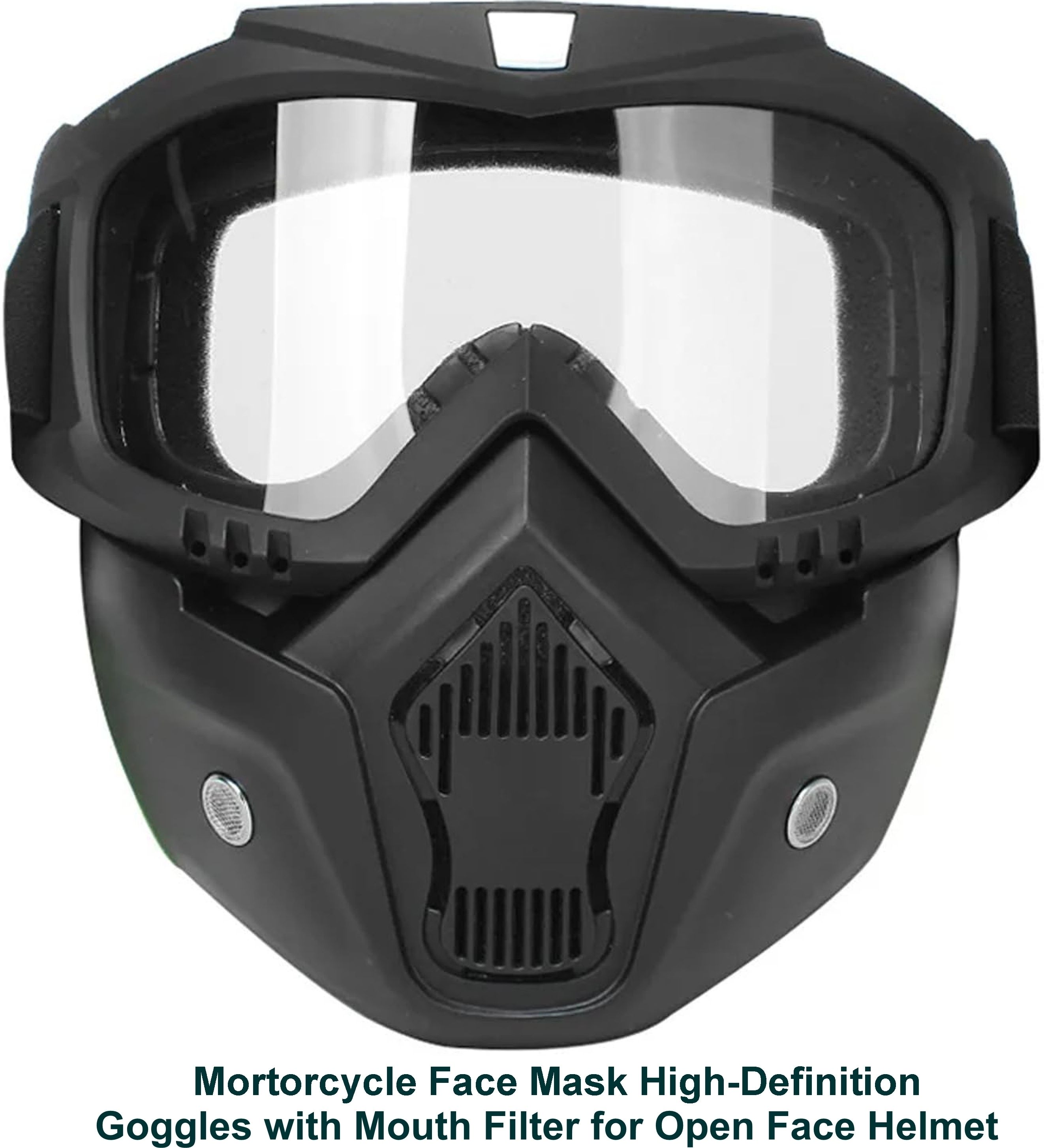 pragati urza New FACE MASK NEW FOR BIKE HELMET Free-size 01 With Soft Foam Padded Detachable Mouth Filter For cycling Bike Off Road Racing Blowtorch Safety Goggle-picture-20