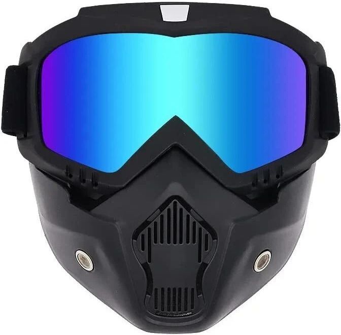 Goggle Mask Anti Scratch UV Protective Face Men & Women Windproof Snowboard Goggles Ski Goggles Motocross Glass Face Mask Blowtorch, Laboratory, Power Tool, Welding, Wood-working Safety Goggle-image-2