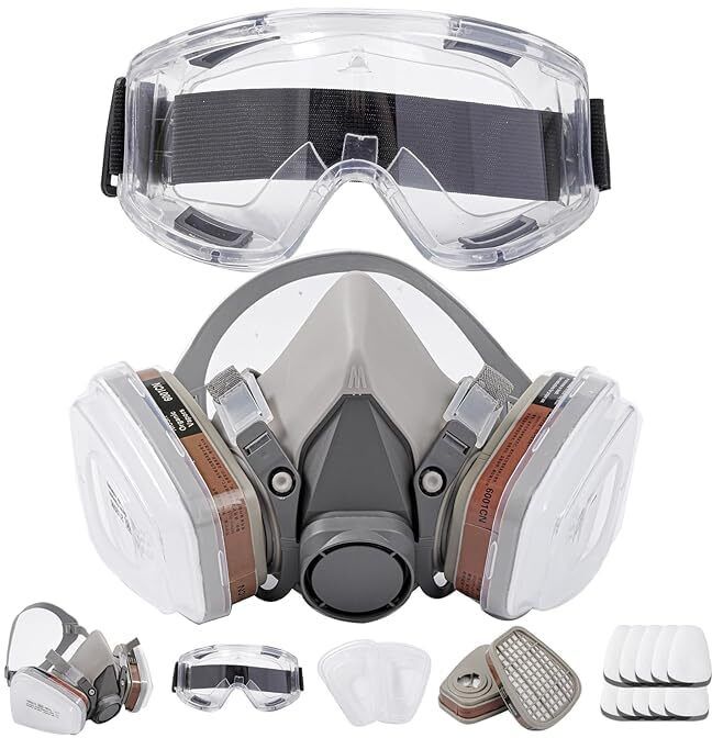 Respirator Mask for Men Welding, Wood-working Safety Goggle-image-29
