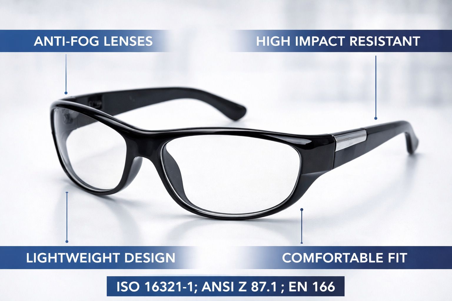 buwch STYLISH EYEWEAR CLEAR LENS EXECUTIVE DESIGN STYLISH HALLMARK EYEWEAR EXECUTIVE DESIGN Laboratory, Power Tool, Wood-working Safety Goggle-picture-17
