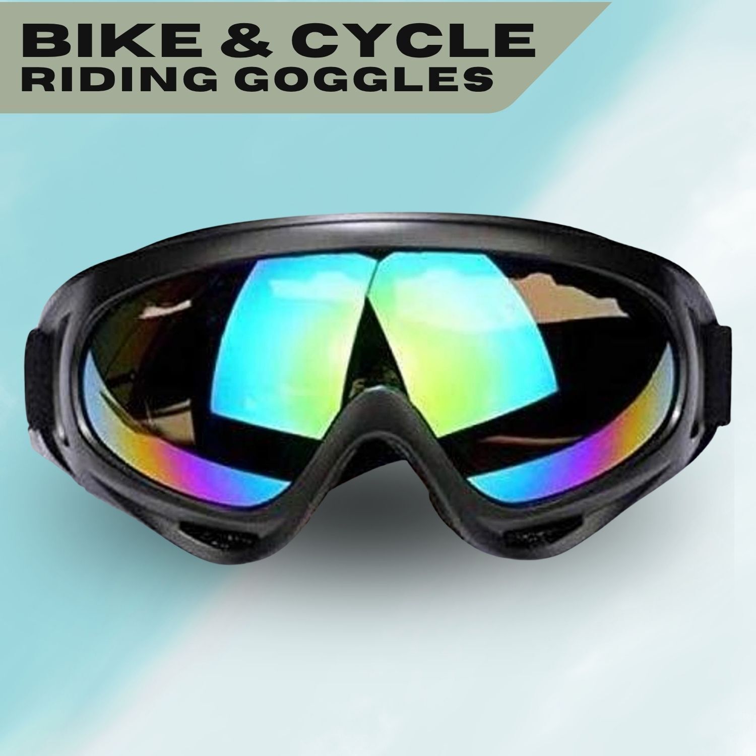A10 Motorcycle Goggles Mask Lens Outdoor Riding Retro Motorcycle Helmet Glasses Riding & Power Tool Safety Goggle | Dustproof, Windproof Laboratory Safety Goggle-image-46