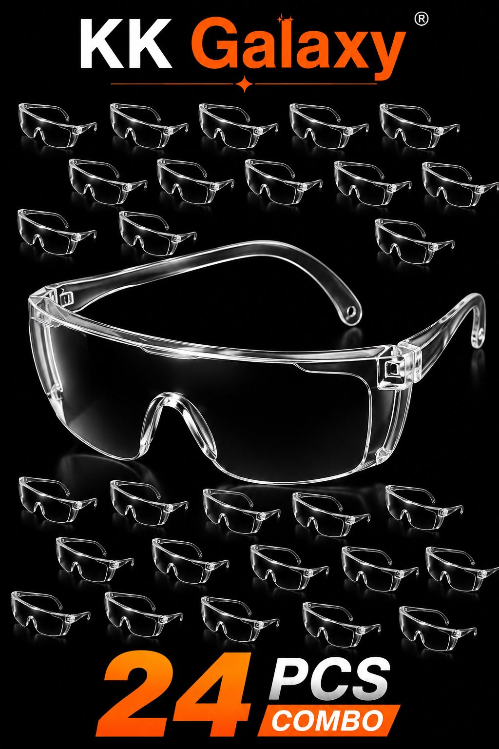 Eye Safety Goggles Dust Proof Protective Eye Wear Safety Glasses 24 Pcs Unisex Goggles/Sunglass For Men,Women,Boys,Girls Power Tool, Blowtorch, Laboratory, Wood-working, Welding Safety Goggle-image-48