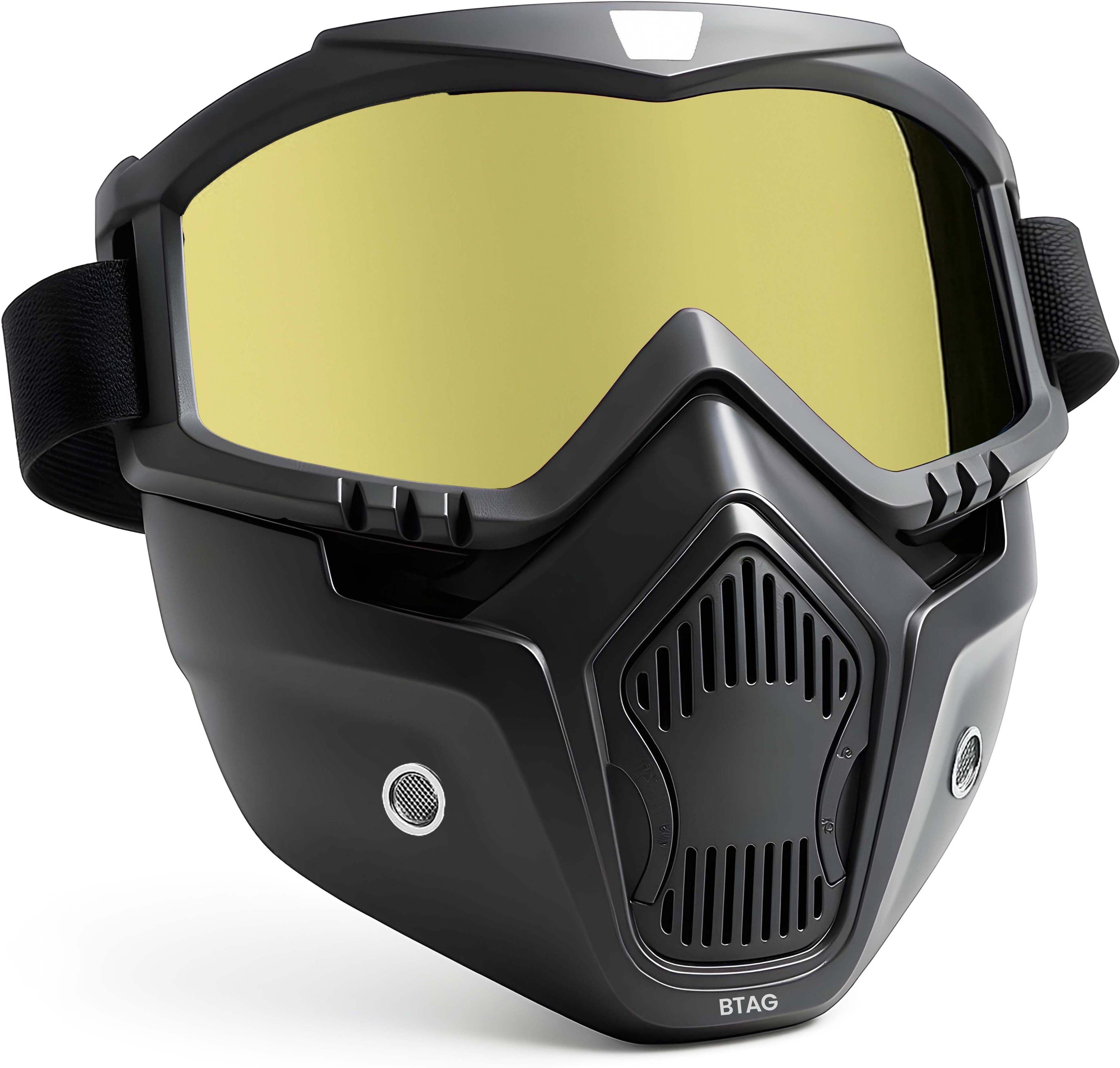 btag Removable Breathable Filter Goggle Mask Anti Scratch UV Protective Open Face & Eyewear Windproof Shield Y Laboratory Safety Goggle-picture-35