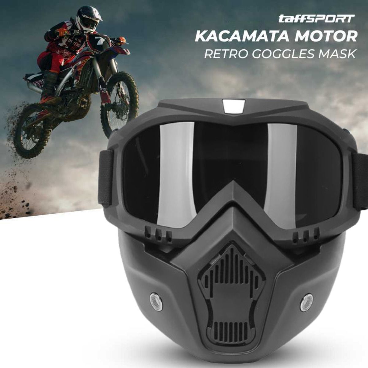olsic 100% New Black Goggle Face Mask Anti Scratch UV Protective Face, Windproof Dirt Shield With Soft Foam Padded Detachable Safety Goggle2 Safety Visor-picture-19