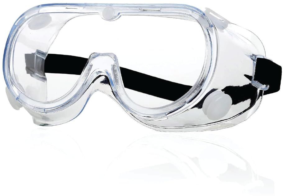 hallmark 1-Pack Safety Goggles, Anti-Fog Lab Goggles, Over Glasses Safety Goggles for Chemical Protection | Adjustable Strap | Minimum Lens Fogging Wood-working, Laboratory, Power Tool, Blowtorch Safety Goggle-picture-19