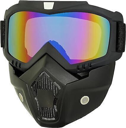 Motorcycle Mask Goggle Anti Scratch UV Protective Face Men & Women Windproof Snowboard Goggles Ski Goggles Motocross Glass Face Mask Blowtorch, Laboratory, Power Tool, Welding, Wood-working Safety Goggle-image-10