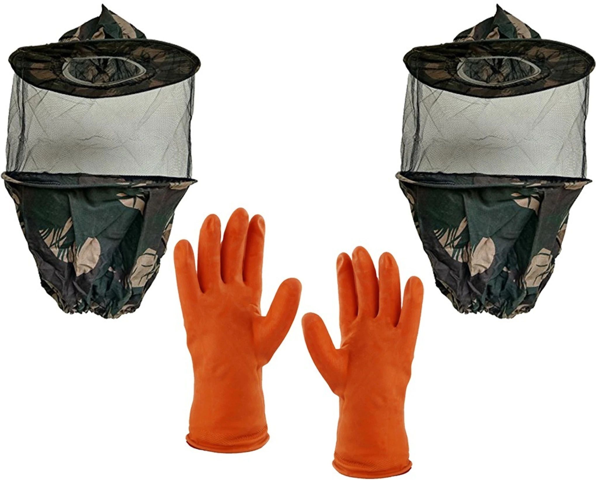 Bee veil Army 2pcs Safety Jacket and Safety Gloves 1Pcs Bee equipment,Honey Cap Safety Jacket-image-19