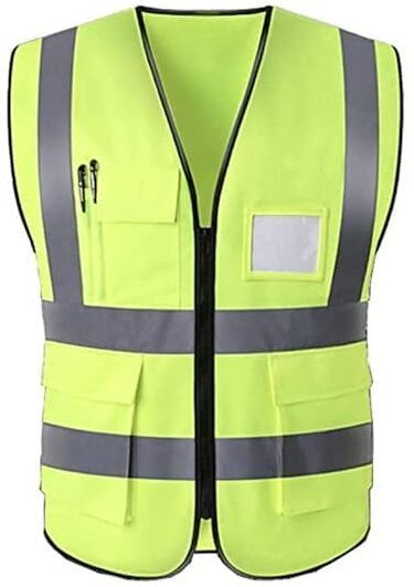 Multi-Purpose 360° Visibility Executive Safety Jacket, High Reflective Strips Safety Jacket