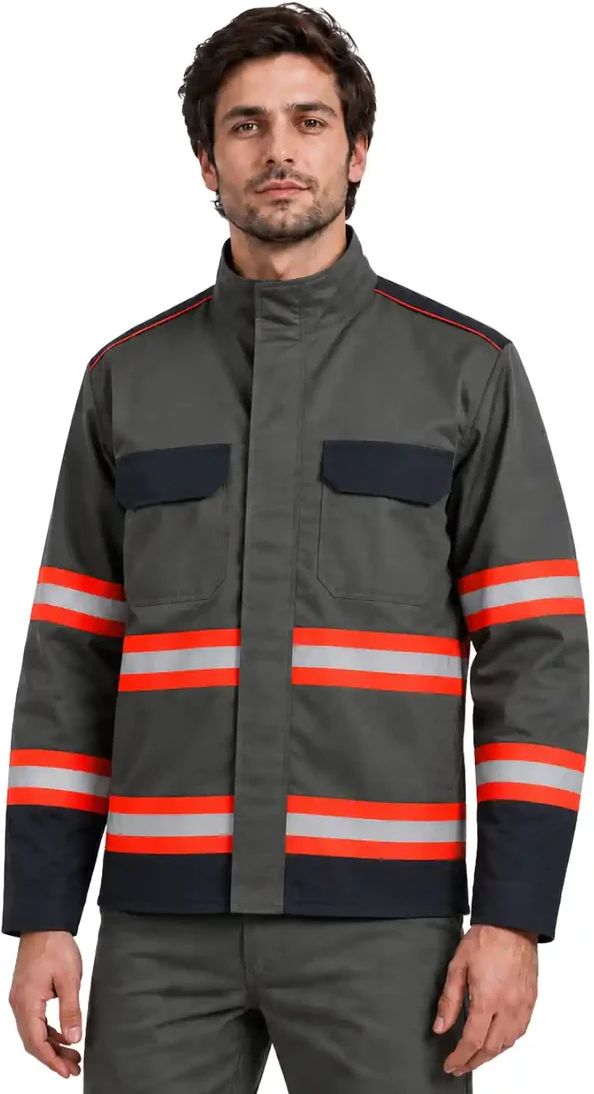 High Vis Reflective Industrial Work Jacket (Size XL) Safety Jacket-image-21
