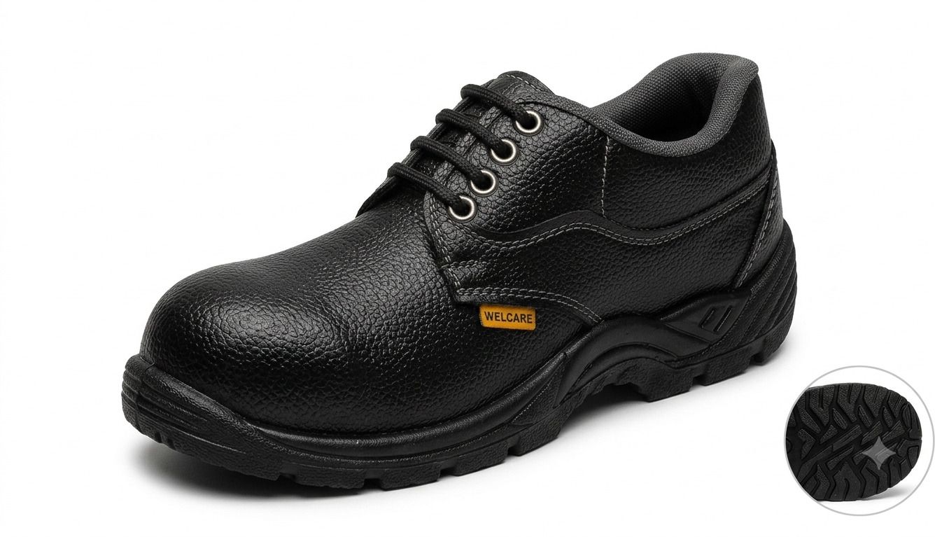 welcare Steel Toe Synthetic Leather, Canvas Safety Shoe-picture-13