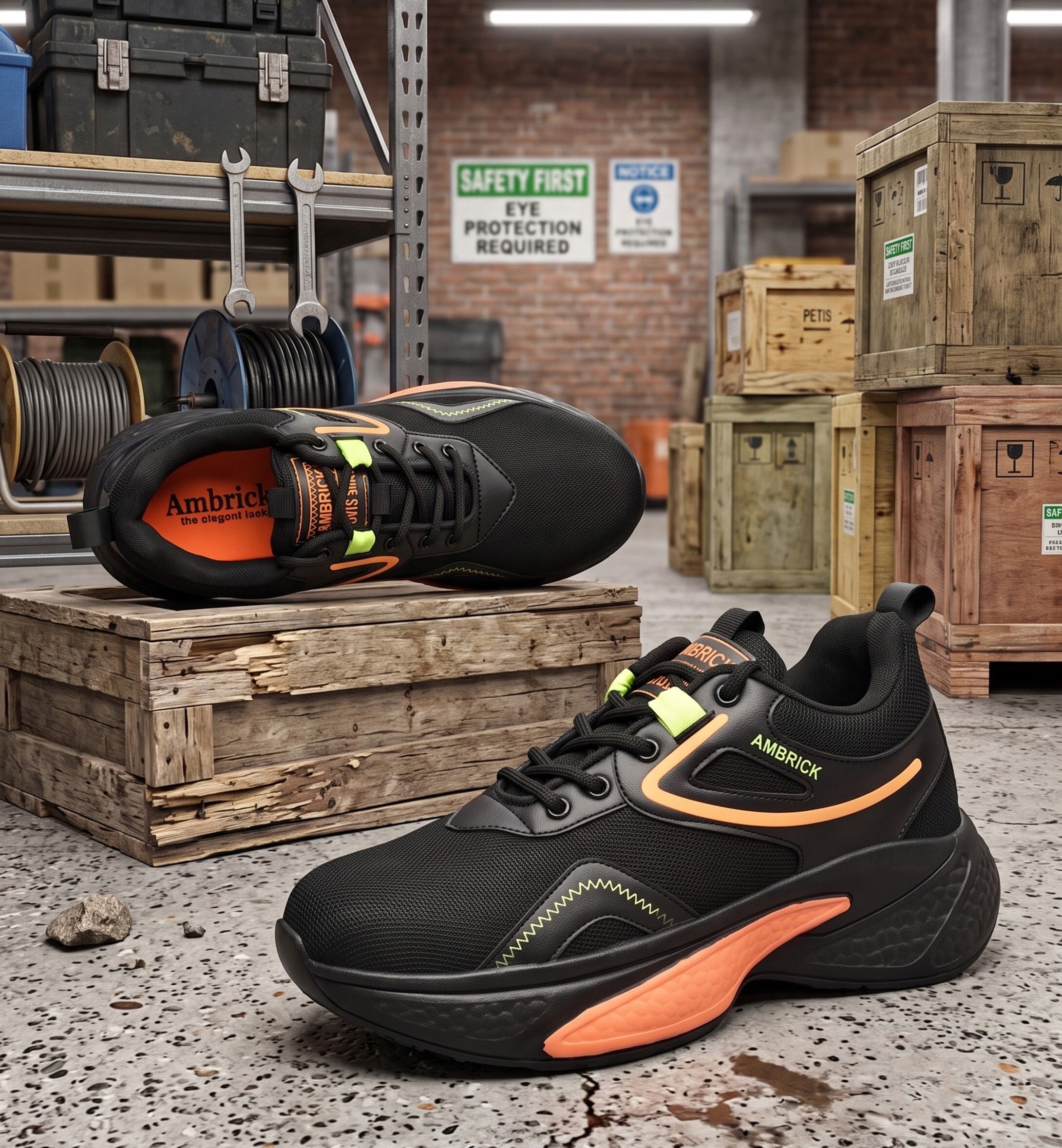 Steel Toe Mesh Safety Shoe-image-1