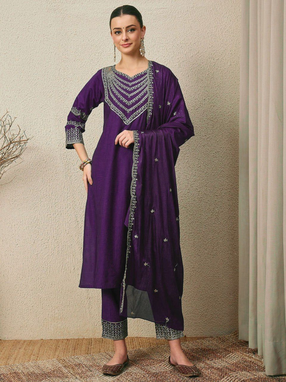 mvfashion Art Silk Women Churidar-picture-16