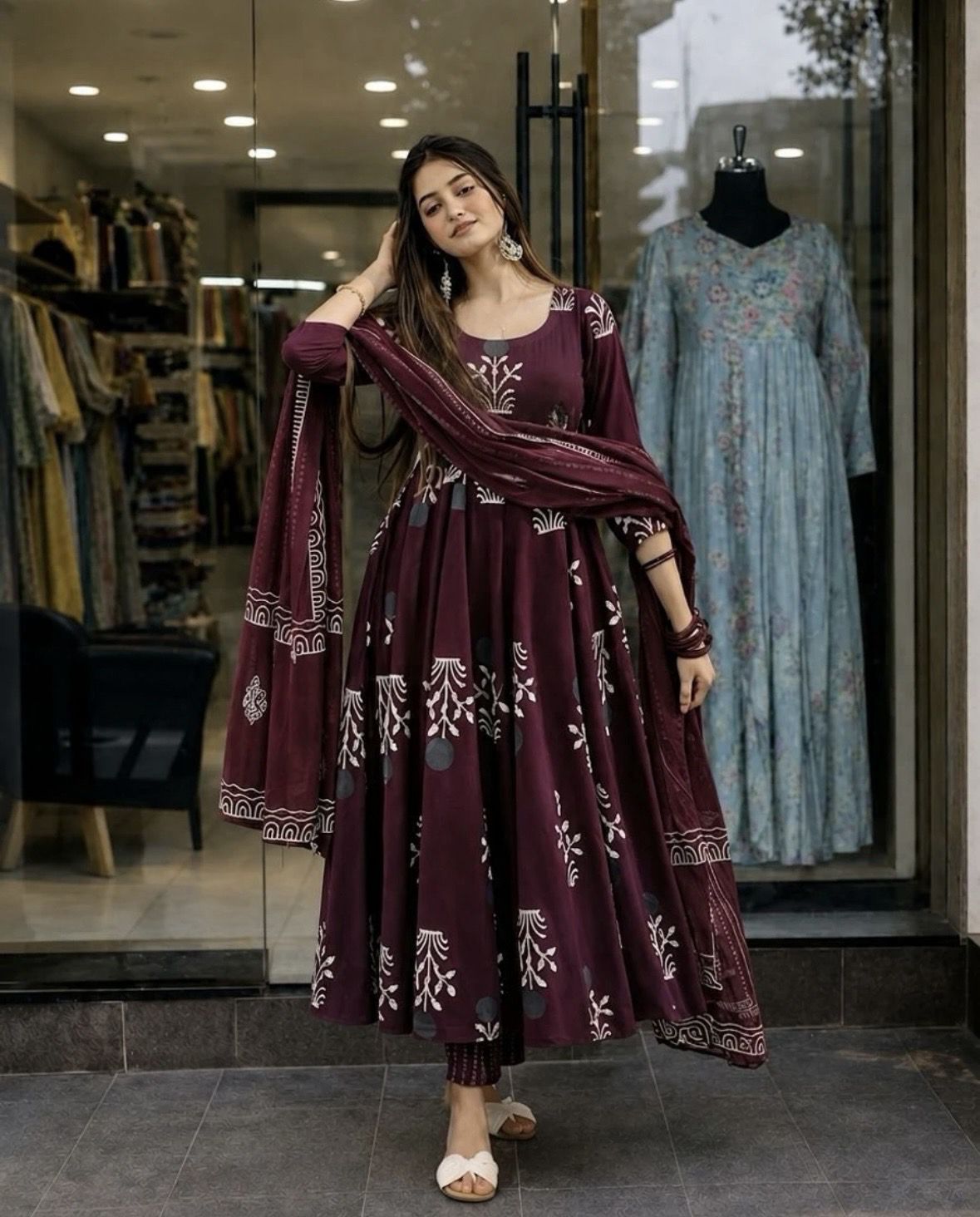 Printed Kurta, Palazzo & Dupatta Set-image-39