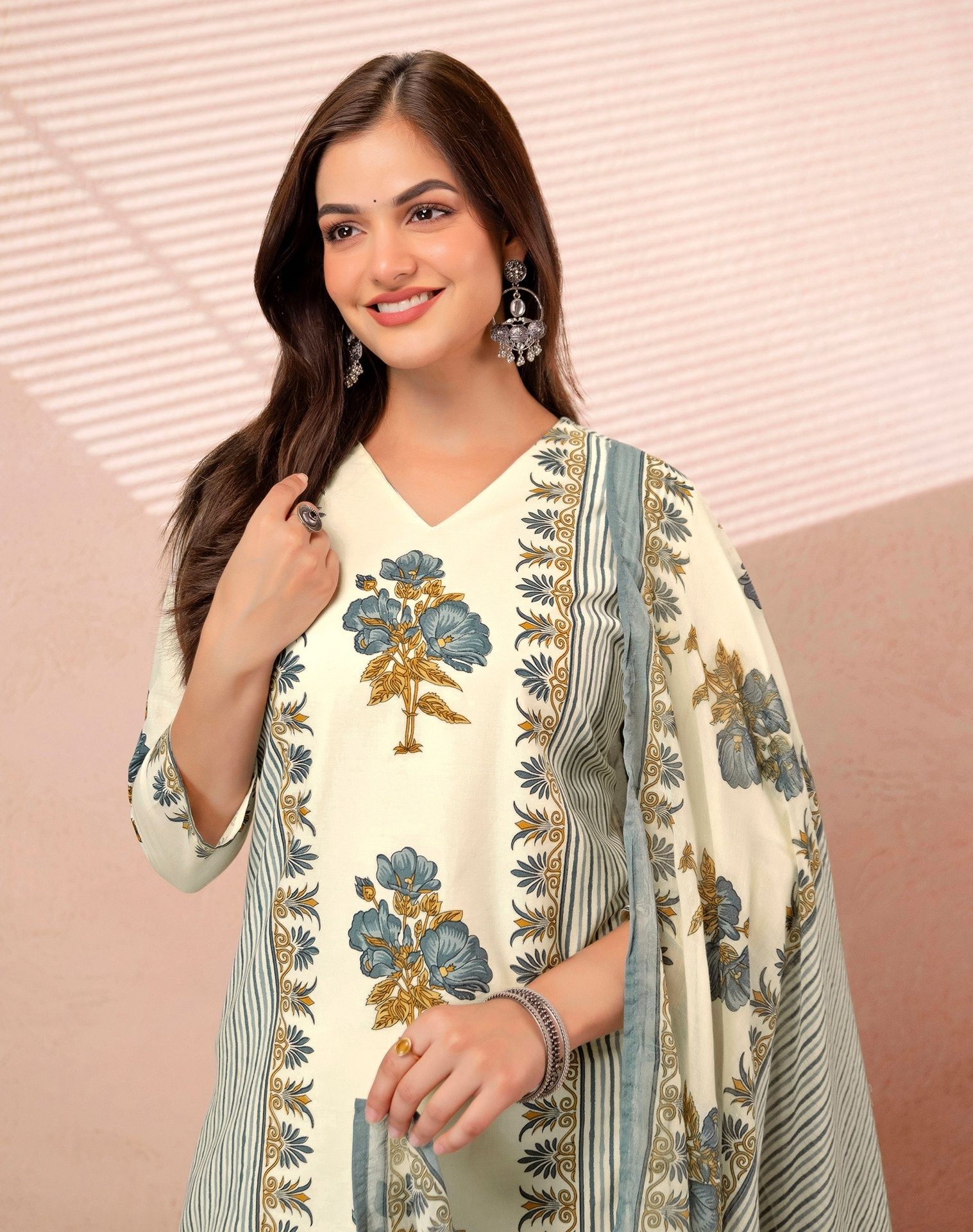Printed Kurta, Salwar & Dupatta Set-image-27