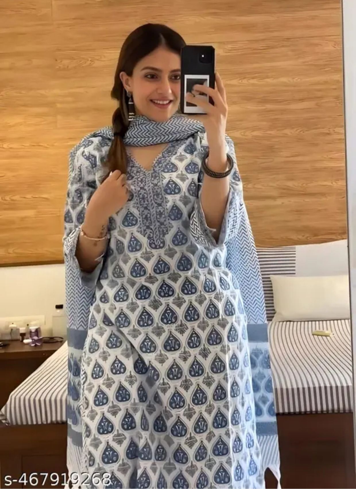 Printed Kurta, Trouser/Pant & Dupatta Set-image-11