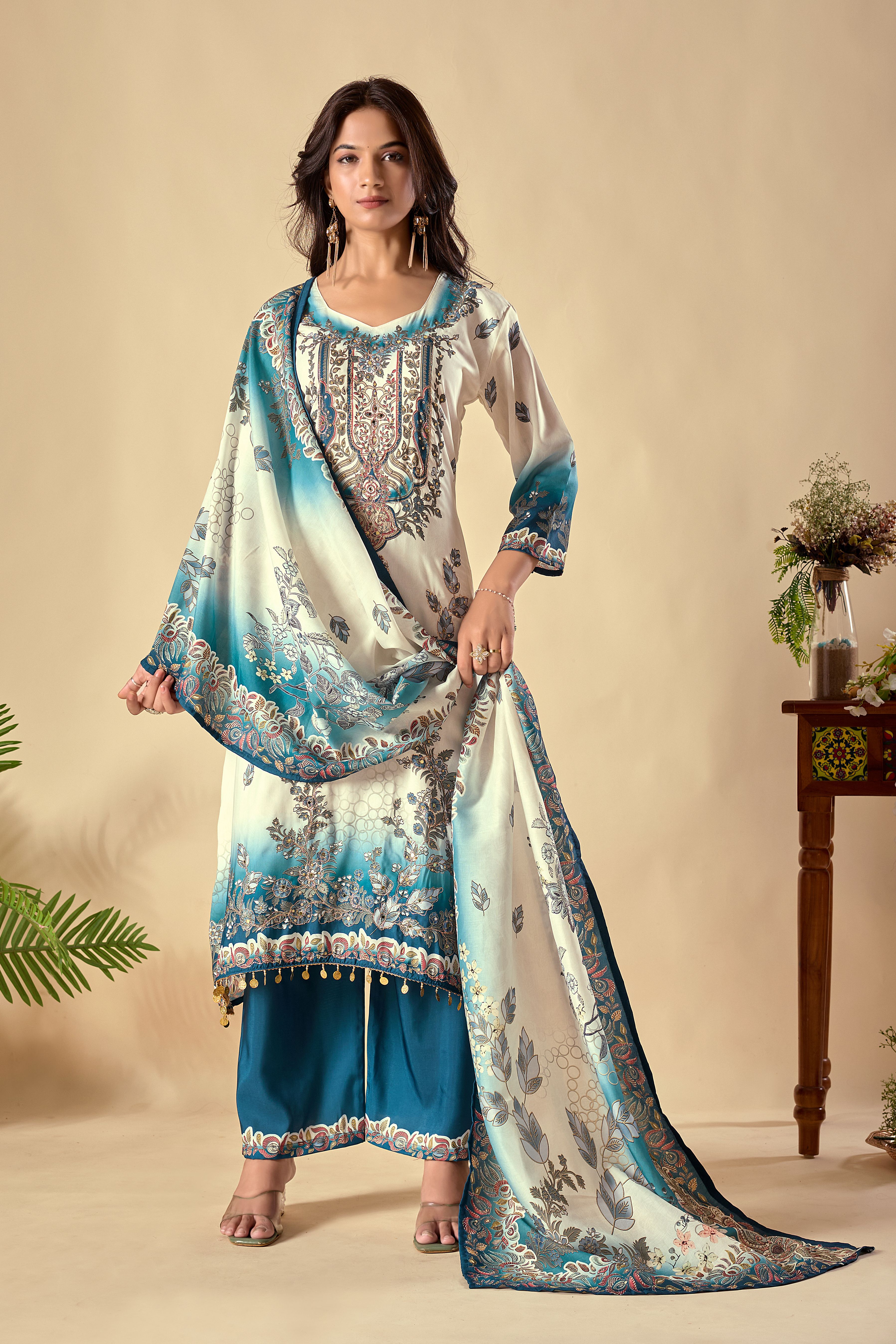 Women Ethnic Dress Multicolor Knee Length Dress-image-27
