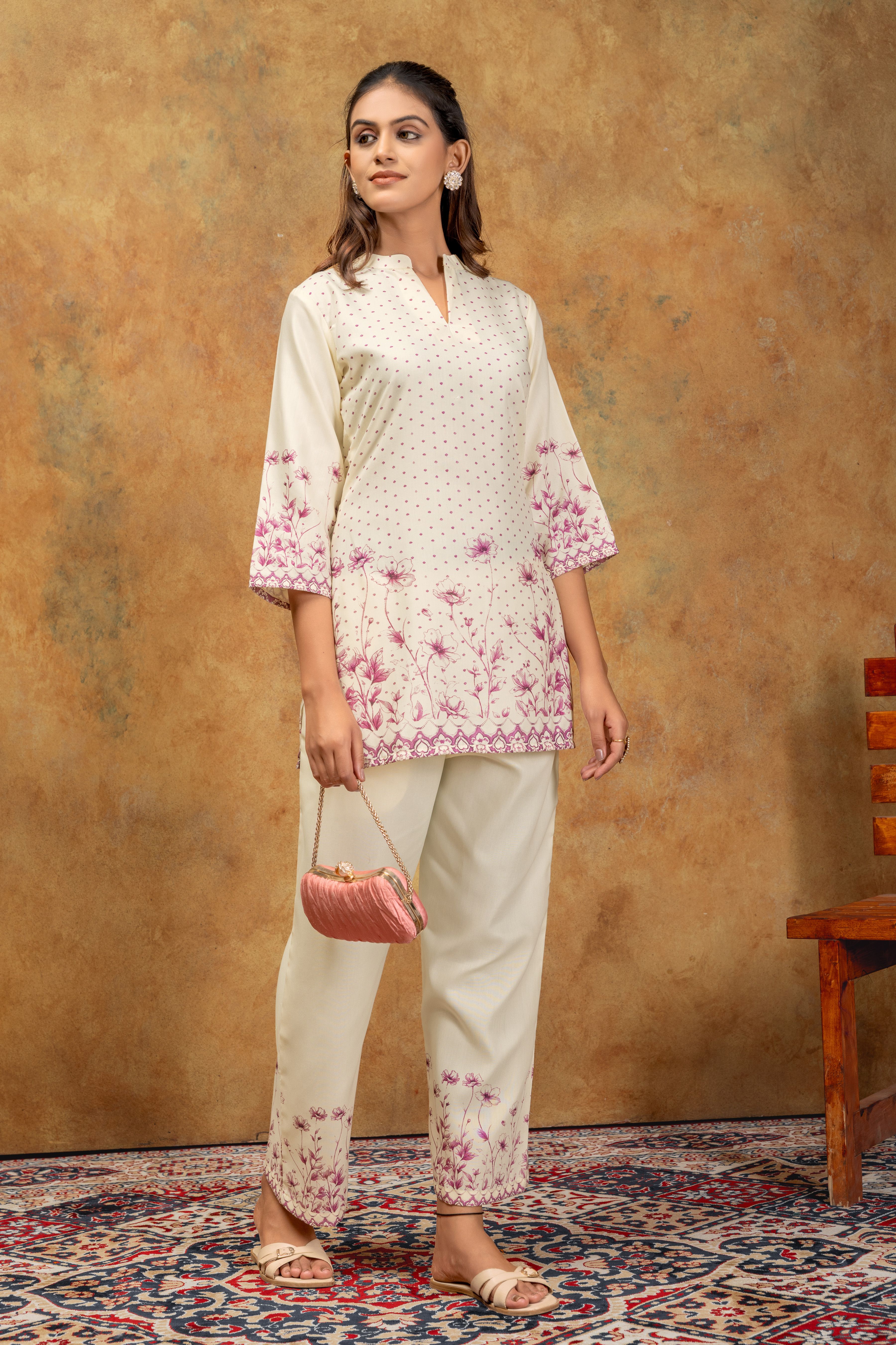 manvaa Printed Kurta, Trouser/Pant & Dupatta Set-picture-19