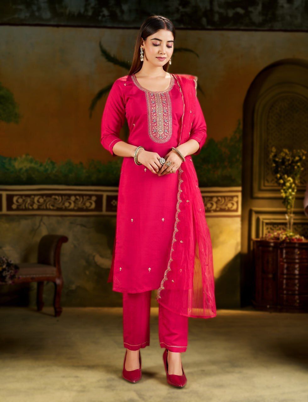 mvfashion Pure Silk Women Churidar-picture-20