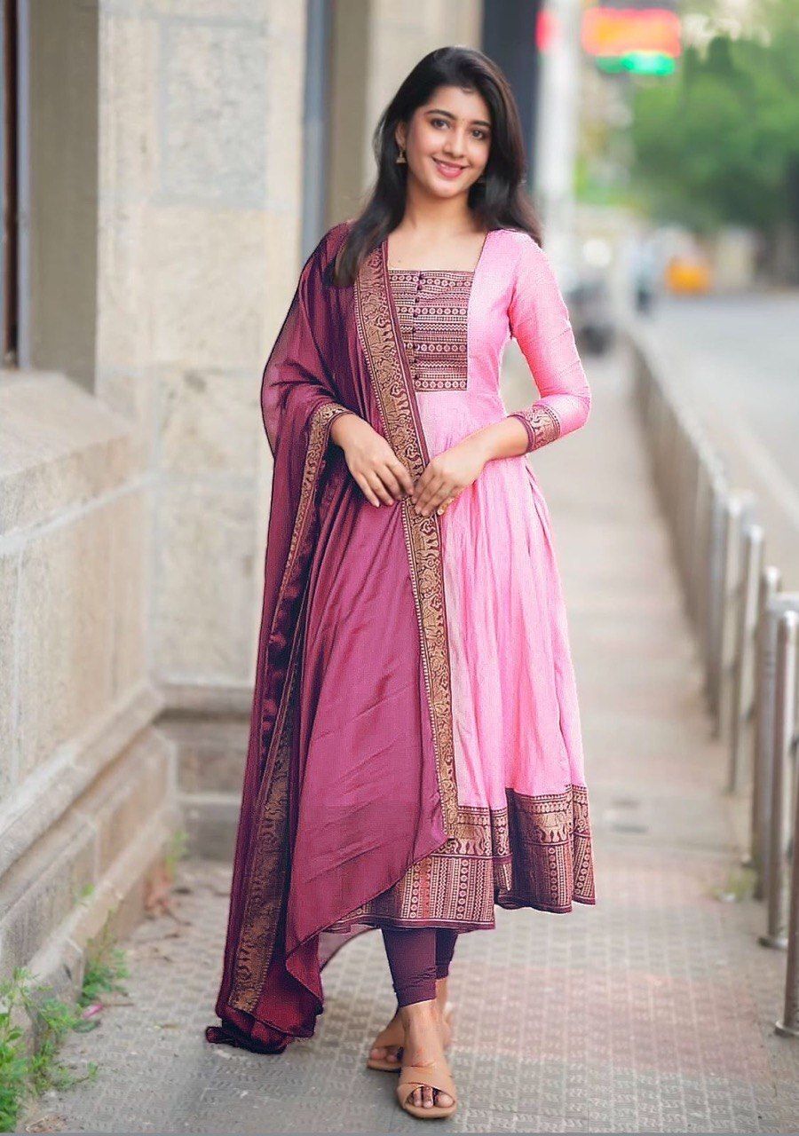 satyapara Printed Cotton Silk Stitched Anarkali Gown-picture-42