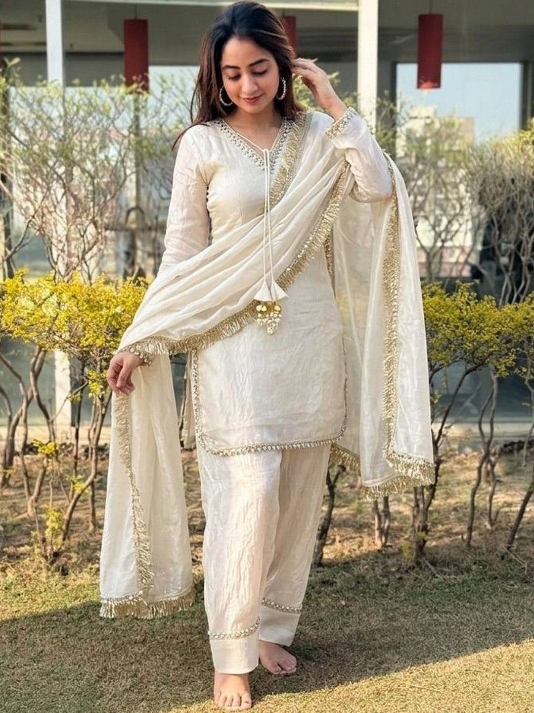 Embellished Kurta, Patiala & Dupatta Set-image-8