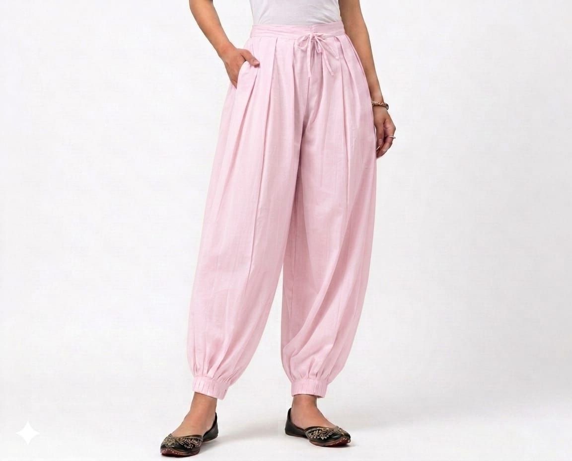 radhakrisnabastralaya Pure Cotton Solid Women ["Pink"] Salwar-picture-36
