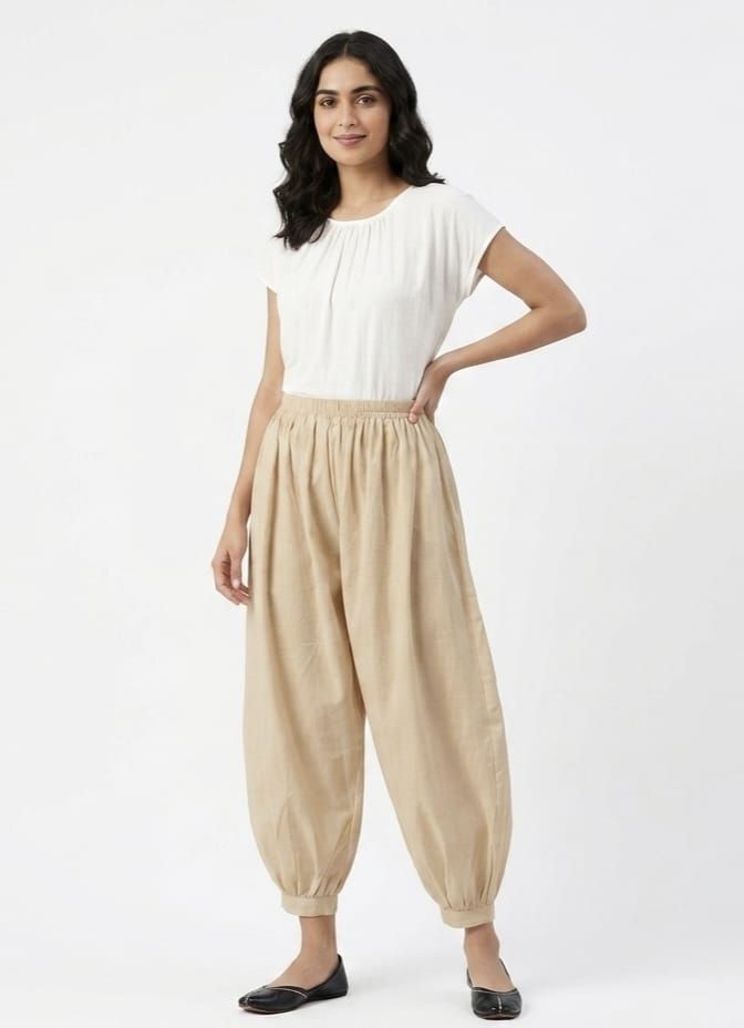 sitarama Pure Cotton Solid Women ["Beige"] Salwar-picture-42