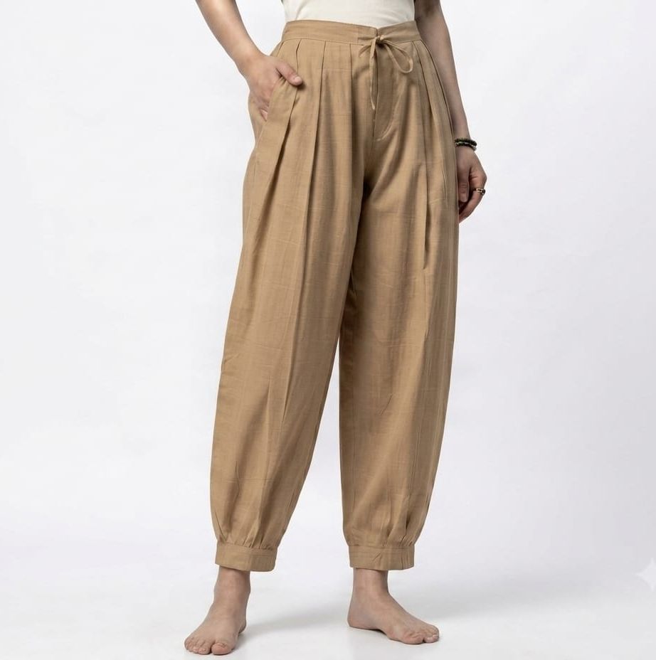jimitex Pure Cotton Solid Women ["Beige"] Salwar-picture-30