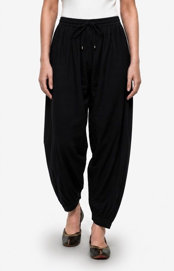 mitulgarments Pure Cotton Solid Women ["Black"] Salwar-picture-22