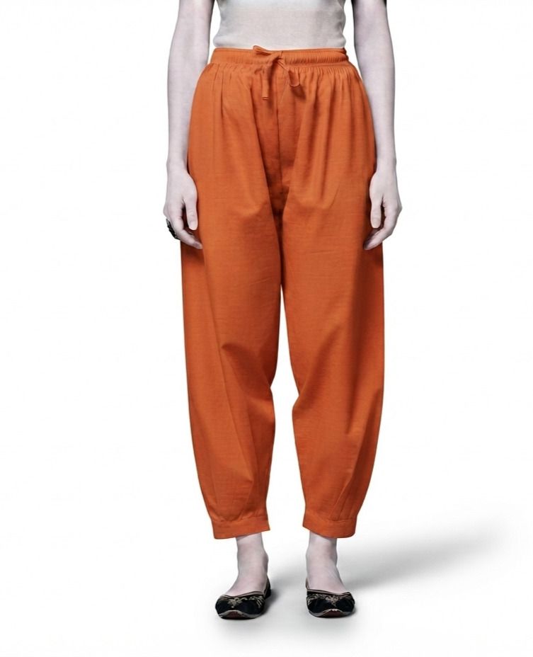 mitulgarments Pure Cotton Solid Women ["Orange"] Salwar-picture-37