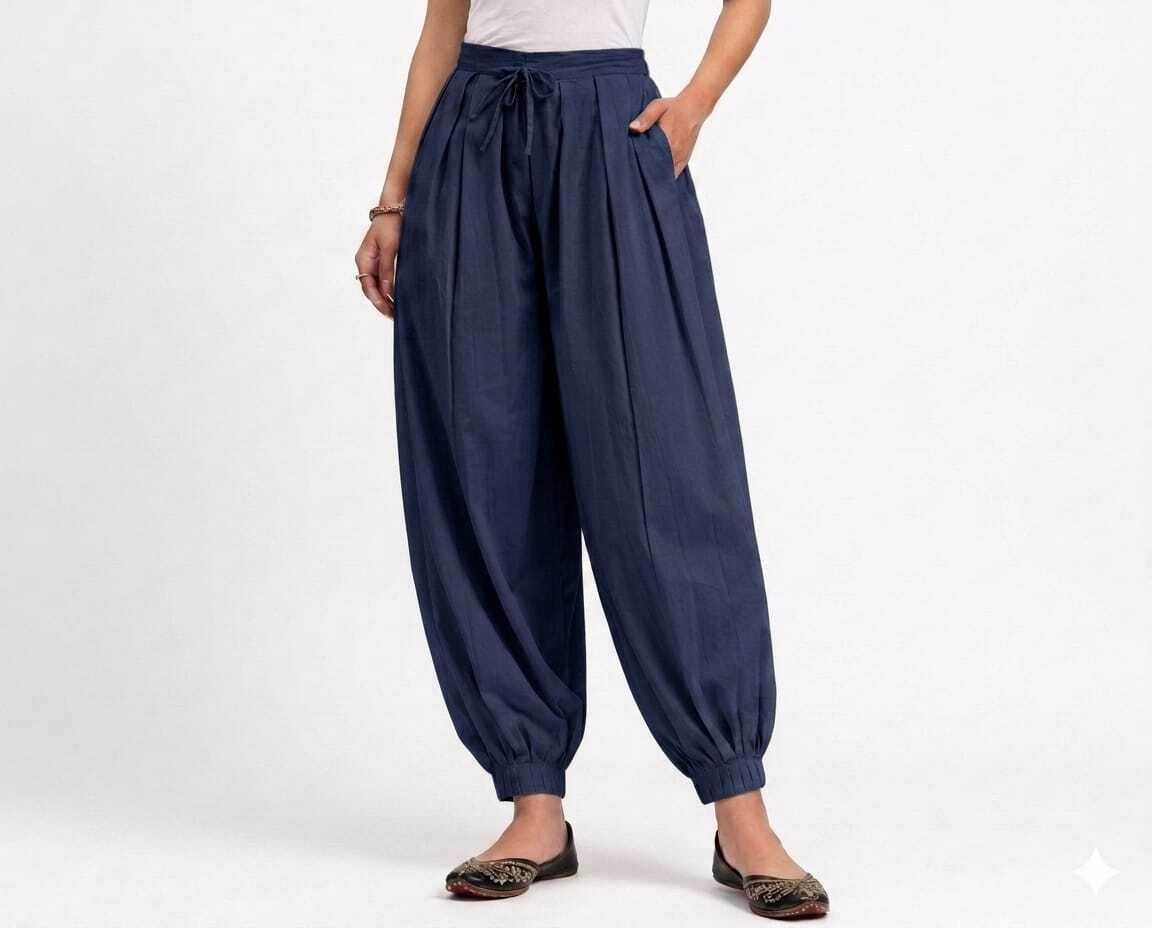 radhakrisnabastralaya Pure Cotton Solid Women ["Dark Blue"] Salwar-picture-40