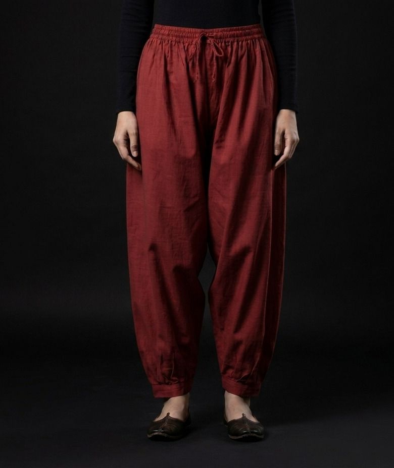 mitulgarments Pure Cotton Solid Women ["Maroon"] Salwar-picture-31