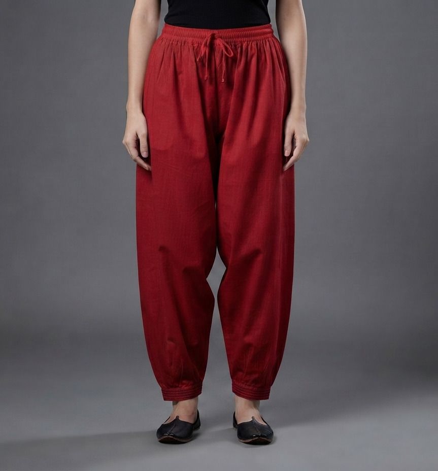 shyambastralayaa Pure Cotton Solid Women ["Maroon"] Salwar-picture-48