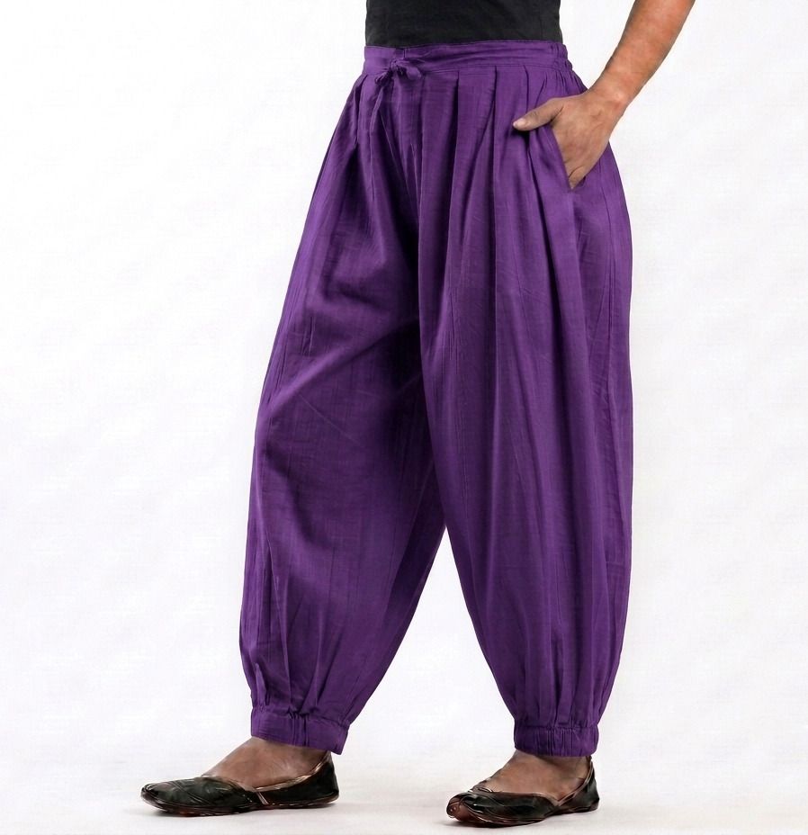 ritaafashion Pure Cotton Solid Women ["Purple"] Salwar-picture-22