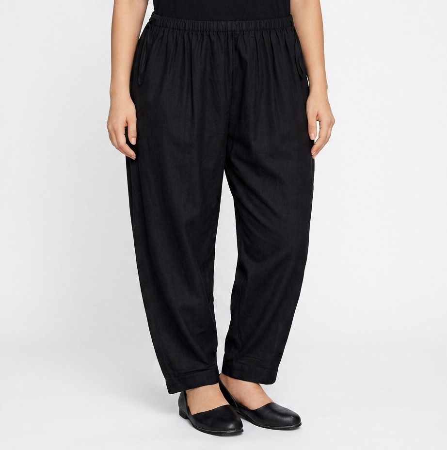 ushagarments Pure Cotton Solid Women ["Black"] Salwar-picture-33