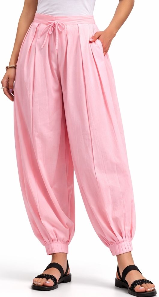 raadhakrishna bastralaya Pure Cotton Solid Women ["Pink"] Salwar-picture-25