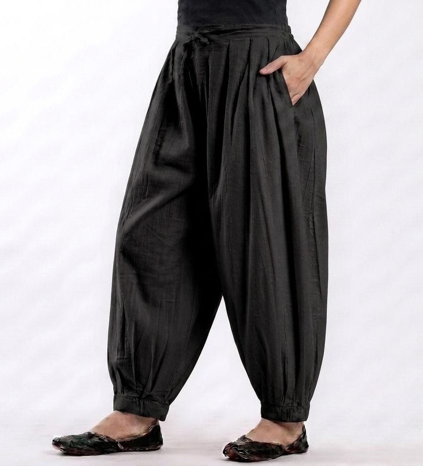 Pure Cotton Solid Women ["Black"] Salwar-image-44