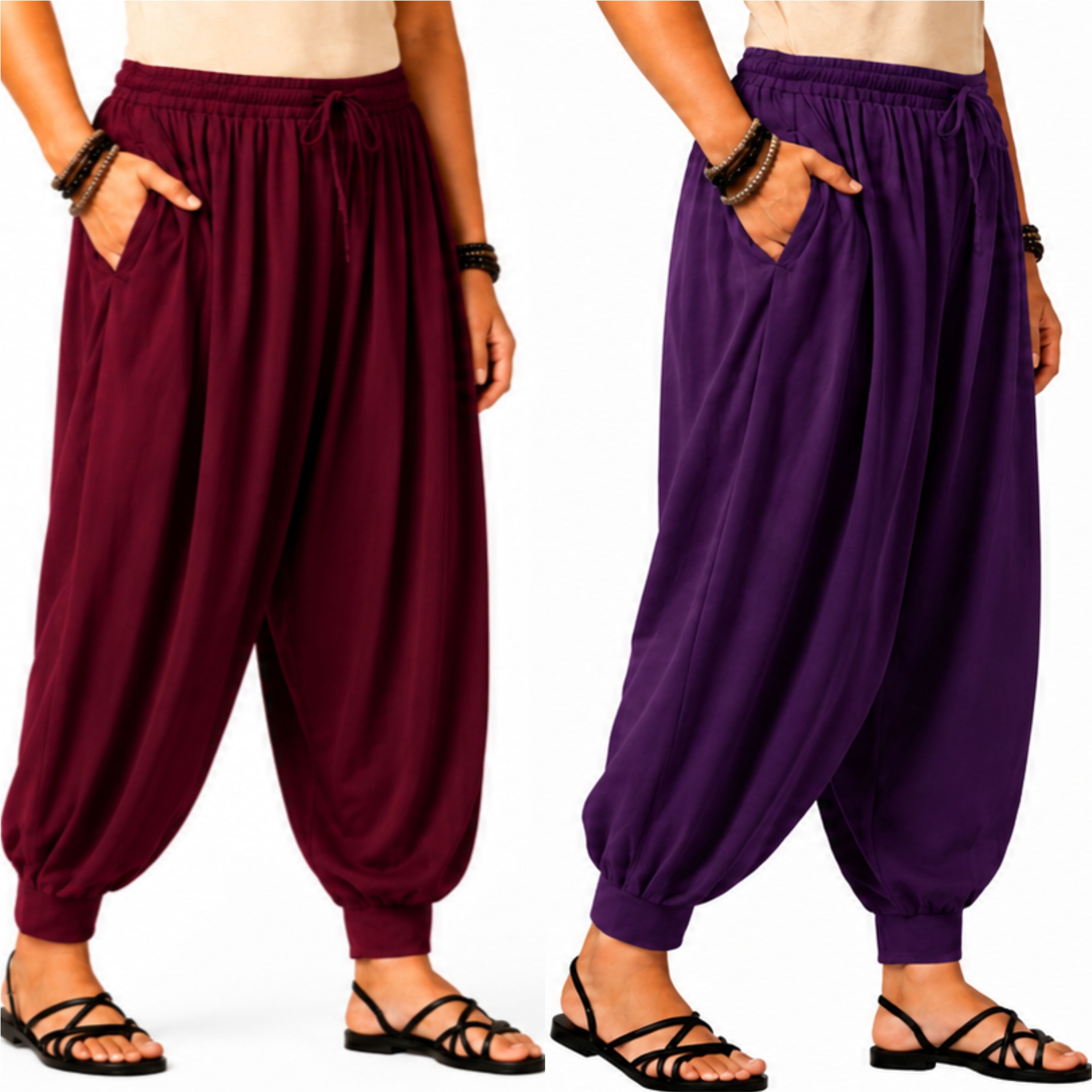 bapigarments Pure Cotton Solid Women ["Maroon"] Salwar-picture-25