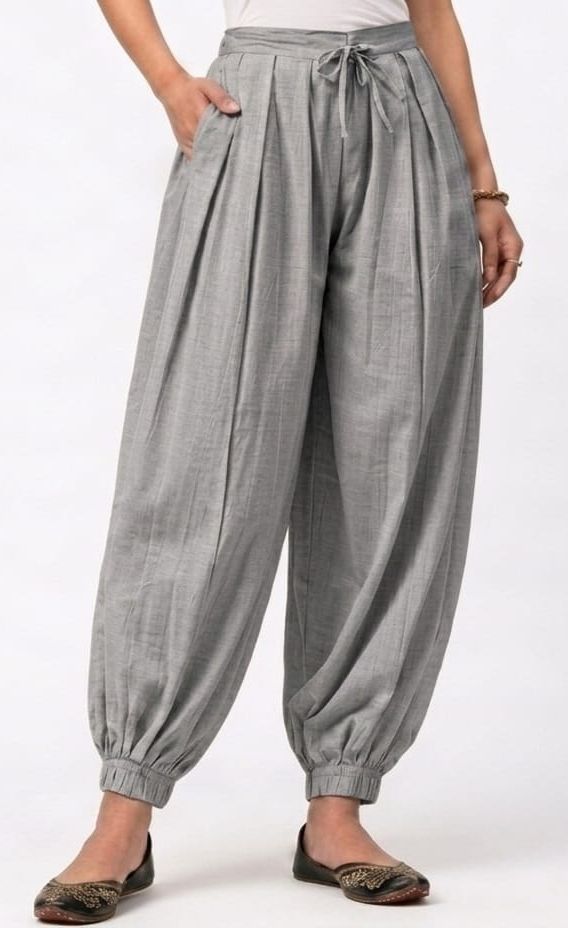 beautygarments Pure Cotton Solid Women ["Grey"] Salwar-picture-28