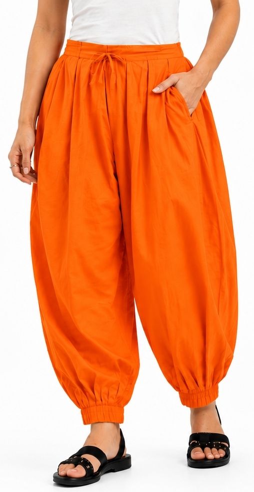 radhakrisnabastralaya Pure Cotton Solid Women ["Orange"] Salwar-picture-25