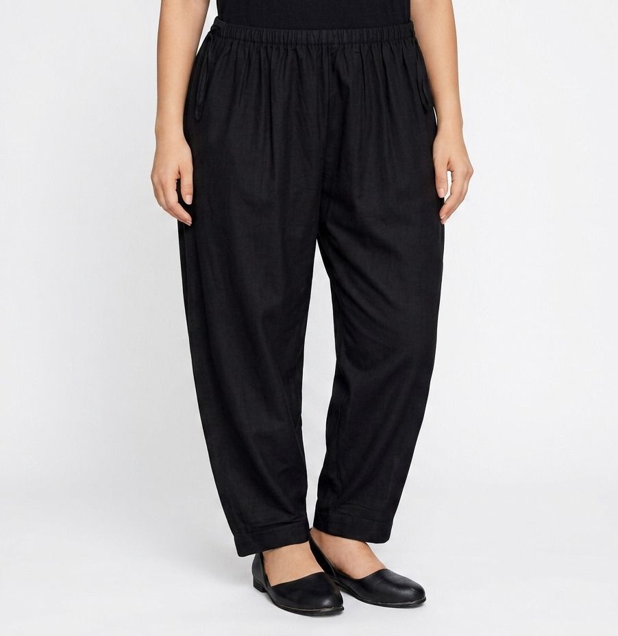 shyambastralayaa Pure Cotton Solid Women ["Black"] Salwar-picture-26