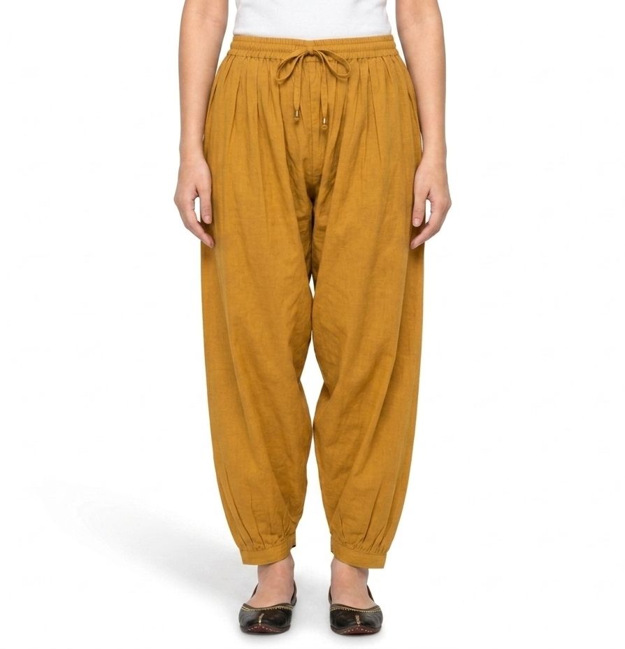 jimitex Pure Cotton Solid Women ["Yellow"] Salwar-picture-16