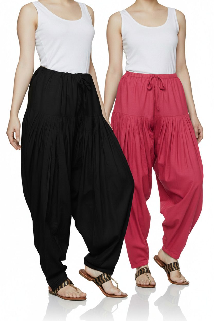 Pure Cotton Solid Women ["Black"] Salwar-image-49