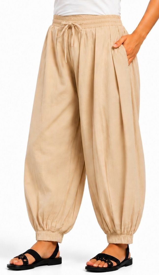 radhakrisnabastralaya Pure Cotton Solid Women ["Beige"] Salwar-picture-38