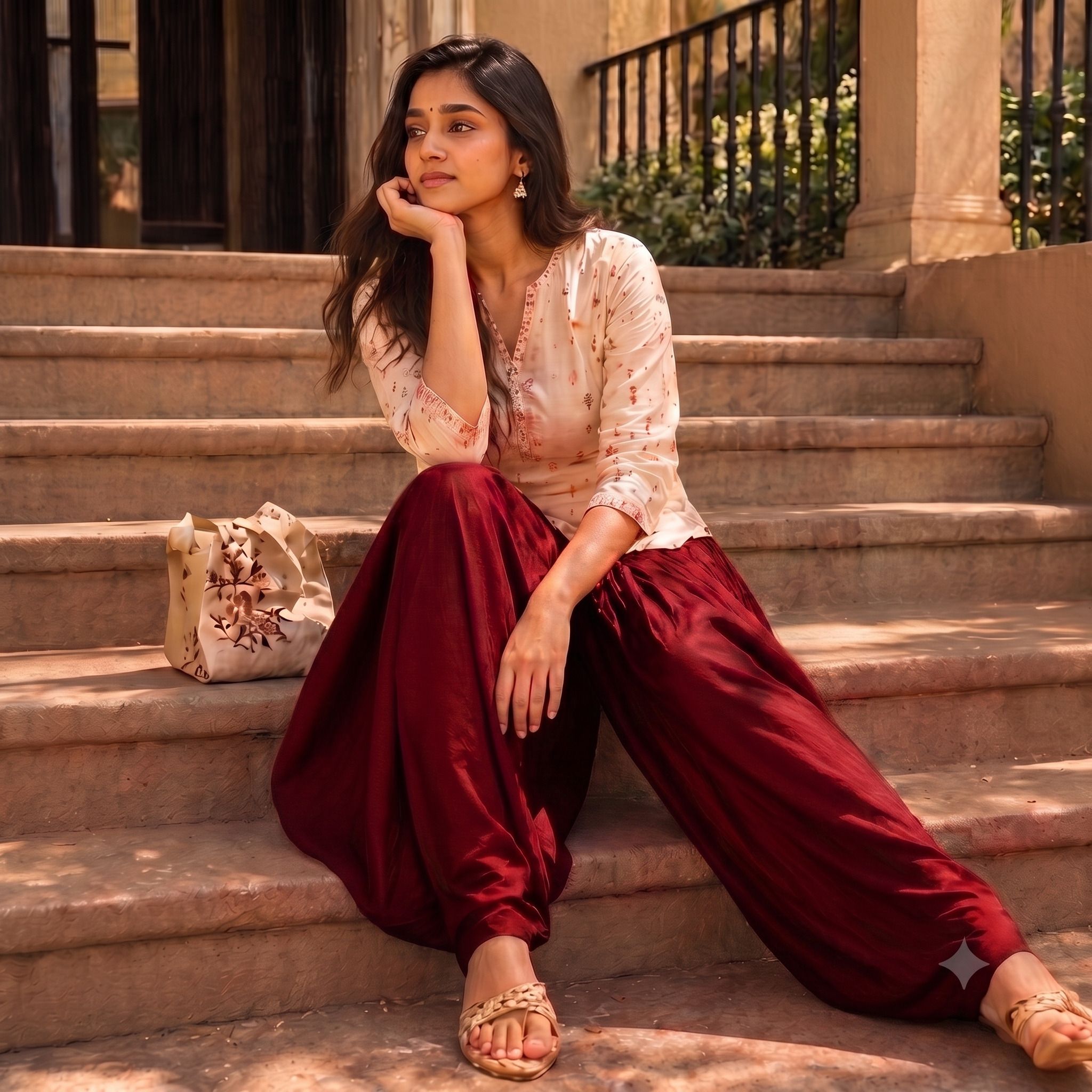 khatuja's Cotton Blend Solid Women ["Maroon"] Salwar-picture-48