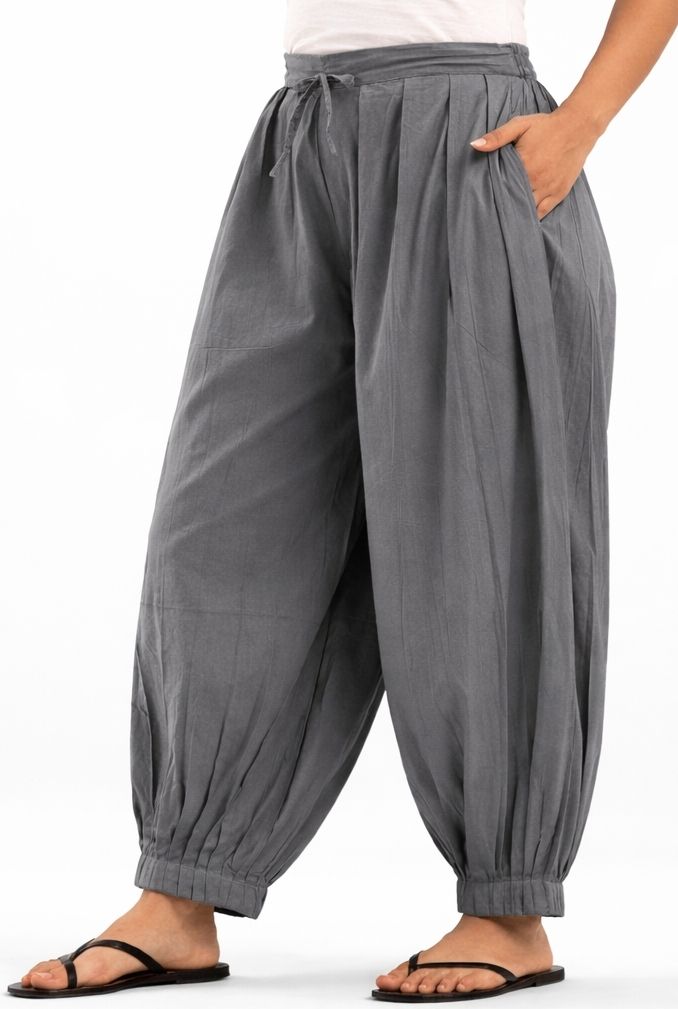 raadhakrishna bastralaya Pure Cotton Solid Women ["Grey"] Salwar-picture-38