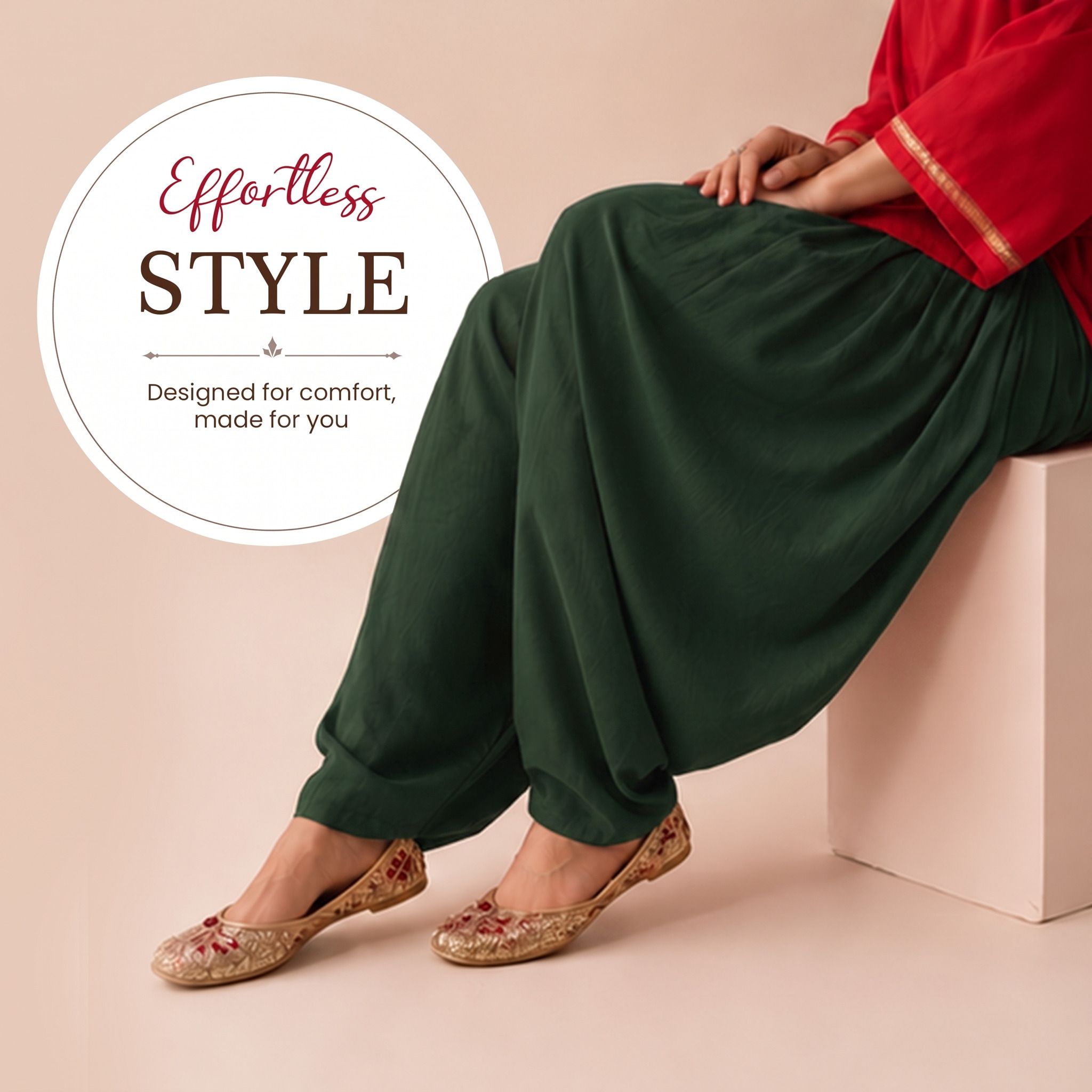 khatuja's Cotton Blend Solid Women ["Dark Green"] Salwar-picture-20