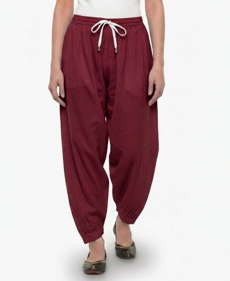 radharaaman fashion Pure Cotton Solid Women ["Maroon"] Salwar-picture-12