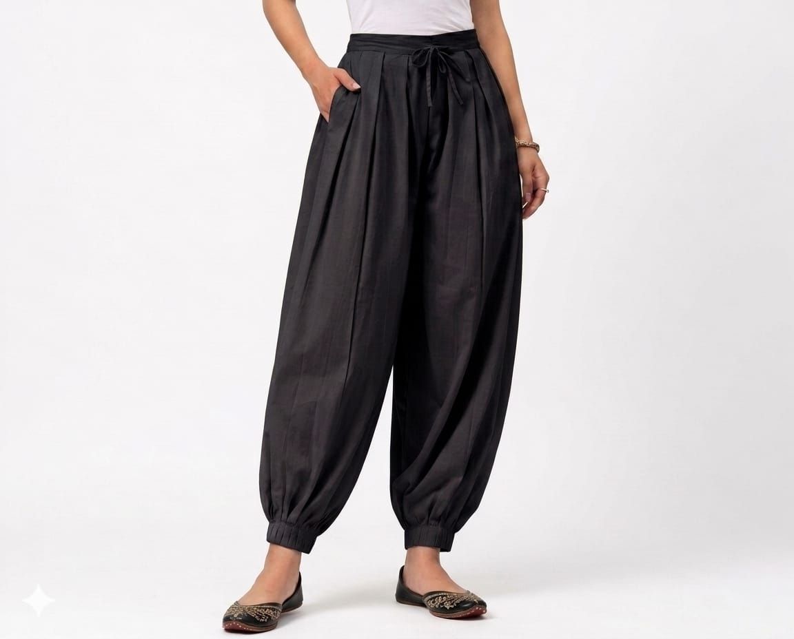 Pure Cotton Solid Women ["Black"] Salwar-image-36