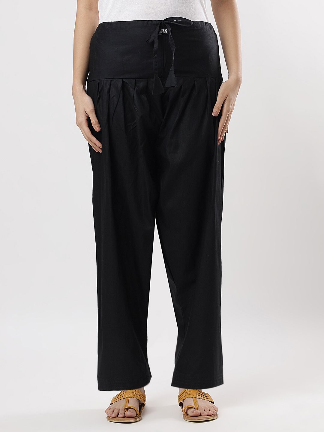 Pure Cotton Solid Women ["Black"] Salwar-image-41