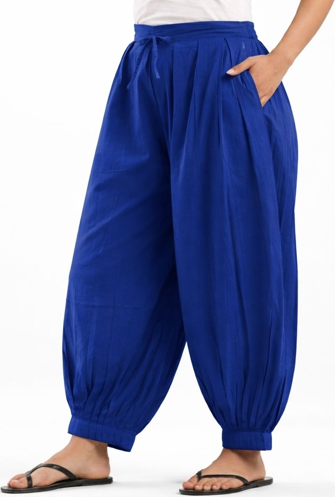 beautygarments Pure Cotton Solid Women ["Blue"] Salwar-picture-11